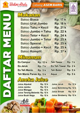 Foto menu Bakso Idola Asem Baris