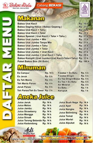Foto menu Bakso Idola Danau Marakas, Bekasi